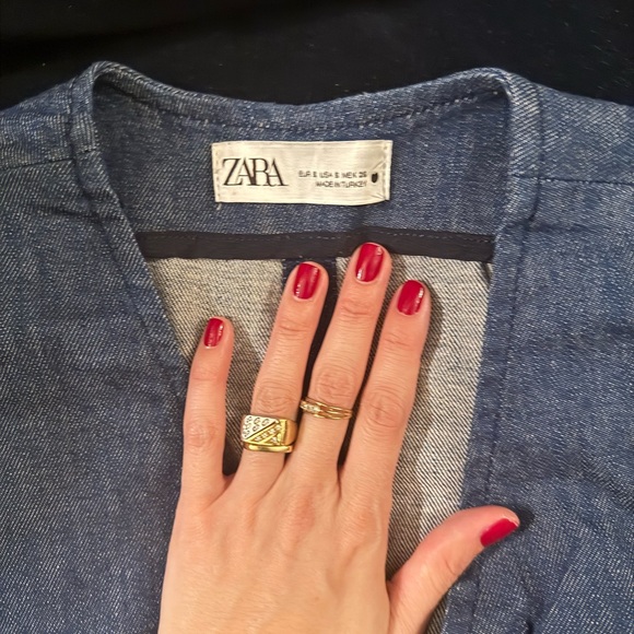 Zara Indigo Denim Vest - Picture 2 of 3